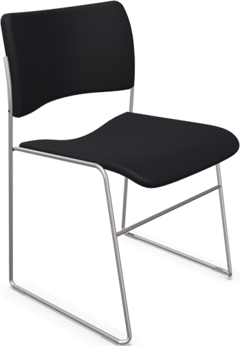 HOWE 40/4 stoel volledig bekleed - Zwart - YS009 - Zwart - B7