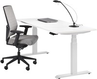 Orange Office Basic Elektrisch zit/sta bureau - 180 x 80 cm - Mat zwart (anti fingerprint) - Antraciet-2