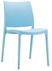Maya stapelbare stoel licht blauw