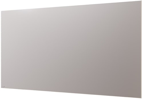 Legamaster glasbord 100x200cm Warm Grey rechte hoeken
