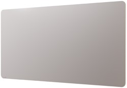 Legamaster glasbord 100x200cm Warm Grey ronde hoeken