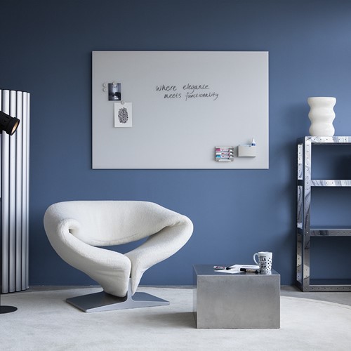 Legamaster glasbord 100x200cm Warm Grey rechte hoeken-3