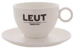 LEUT Cappuccino kop en schotel