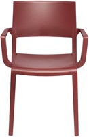 Lilibet terrasstoel rood - Met armleggers