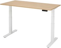 Orange Office Basic Elektrisch zit/sta bureau - 180 x 80 cm - Logan eiken - Zwart