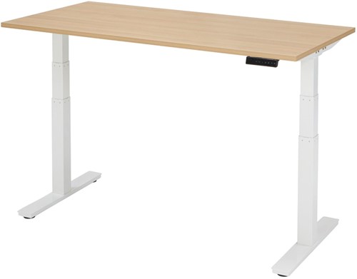 Orange Office Basic Elektrisch zit/sta bureau - 120 x 80 cm - Robson eiken - Zwart