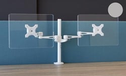 Orange Office monitorarm dubbel - Aluminium (MA2)