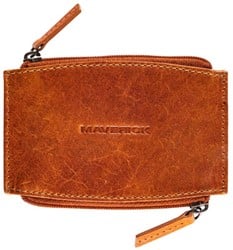 Maverick NEW MEN - lederen dubbele geldbeugel - cognac