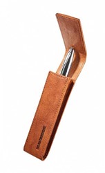 Maverick ROUGH GEAR - lederen pen etui voor 1 pen - cognac
