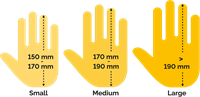 HANDSHOEMOUSE LARGE WIRELESS LINKS LOWER CLICK FORCE-3