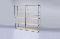 Verzinkt metalen legbord aanbouw stellingsysteem 30DX200HX100B-3