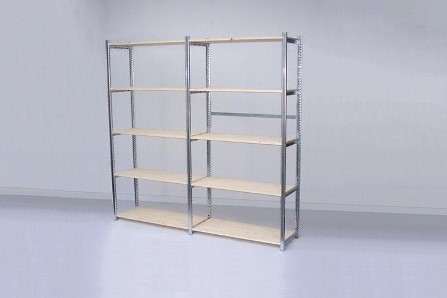 Verzinkt metalen legbord aanbouw stellingsysteem 30DX200HX100B-3