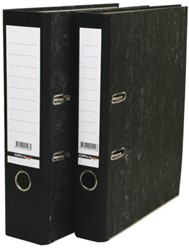 Ordner Qbasic A4 50mm karton zwart gewolkt