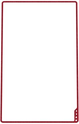 PLAYROOM PLAYBOARD whiteboard Rood (75x118cm)