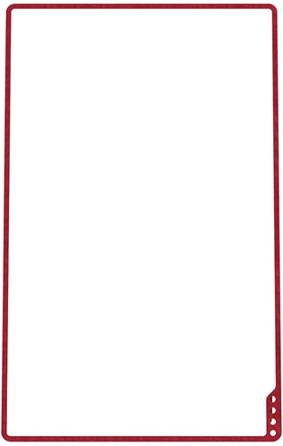 PLAYROOM PLAYBOARD whiteboard Rood (75x118cm)