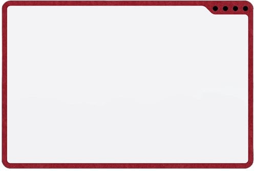 PLAYROOM PLAYBOARD whiteboard Rood (75x50cm)