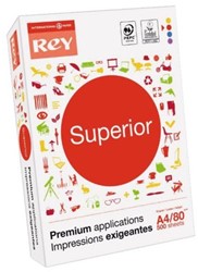 Kopieerpapier Rey Superior A4 80gr wit 500 vel