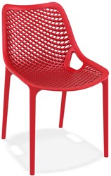Air stapelbare stoel rood