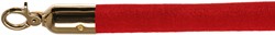 VEBA Velvet Afzetkoord rood met messing lengte 157 cm