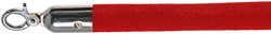 VEBA Velvet Afzetkoord rood en gepolijst lengte 157 cm