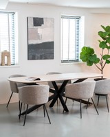 Euroseats Harper vergadertafel naturel sfeerafbeelding