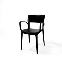 VEBA Wing armstoel - Zwart